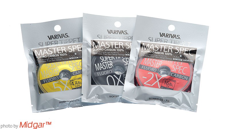 Varivas Super Tippet Master Spec Nylon og Fluorocarbon Materiale
- japanske varivas er markedsleder av ferdigtaperte fortommer og senemateriale av nylon og fluorocarbonmateriale på verdensmarkedet, med unike knute og bruddstyrke i forhold til diameter
- materialene vil ikke etterlate seg krøll ved oppstramming i knute pga unik overflatebehandling for å motstå friksjonsvarme under knuteprosessen
- tippet og fortomsmaterialet er mykt og dødt, gir fluene dine optimal flyt eller gange
- har minimalt med minne, og er lett å strekke ut gjennom håndflata
- er helt fargeløs/klar, går i ett med vann, nær usynlig for fisken
 